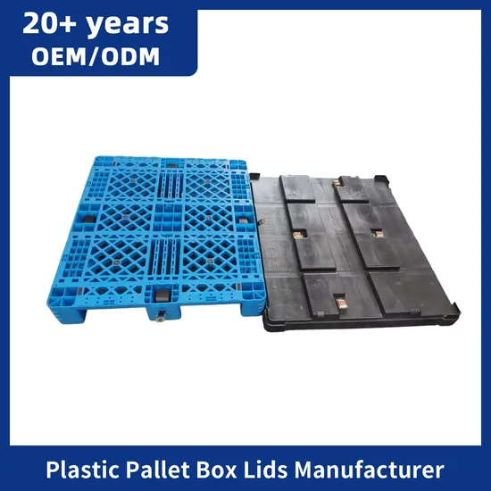 Coperchio per pallet in plastica per stoccaggio logistico HDPE resistente, antipolvere e impermeabile, 1200*1000