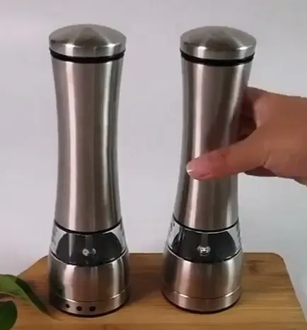 Macina sale e pepe popolare in fabbrica, macina pepe manuale in acciaio inossidabile per erbe aromatiche e spezie