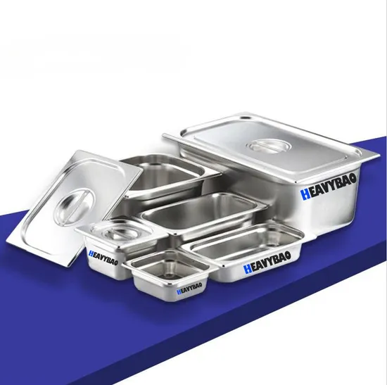 Contenitore per alimenti in acciaio inox GN per stoviglie da ristorante Heavybao High Standard
