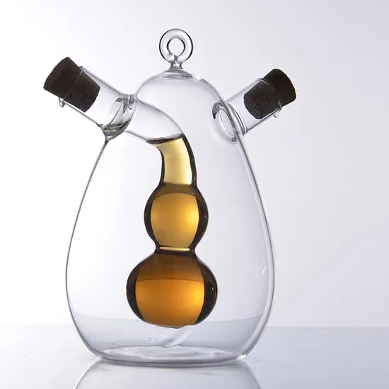 Bottiglia di vetro per olio e aceto di spezie e spezie personalizzata di alta qualità da 200 ml