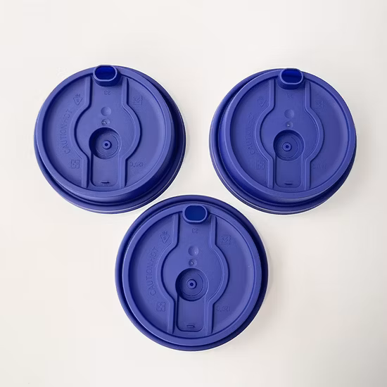 Coperchi in plastica PP monouso di alta qualità da 80 a 90 mm, vari colori, per bicchieri di plastica da asporto